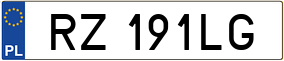 Truck License Plate